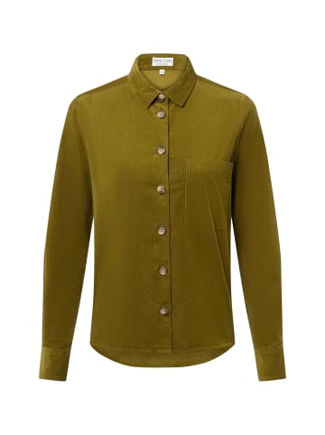 Marie Lund Cordbluse in oliv - 0034