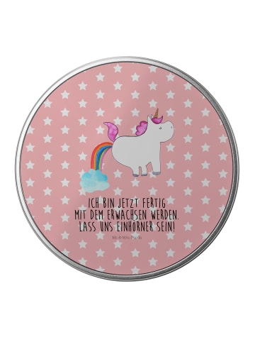 Mr. & Mrs. Panda zuckerdose Einhorn Pupsen mit Spruch in Rot Pastell