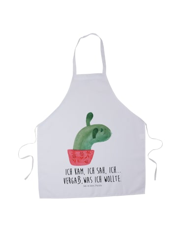 Mr. & Mrs. Panda Kochschürze Kaktus Mama mit Spruch in Weiß