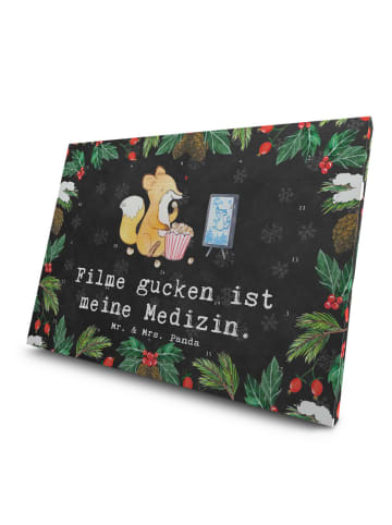 Mr. & Mrs. Panda Tee Adventskalender Fuchs Filme gucken mit Spruch in Kreidetafel