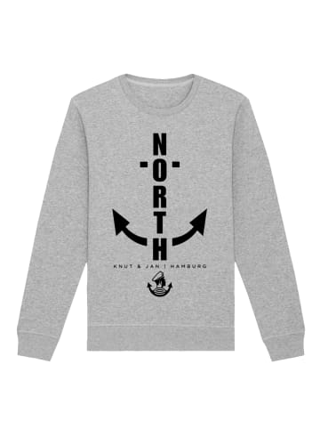 F4NT4STIC Sweatshirt North Anker Knut & Jan Hamburg in grau meliert