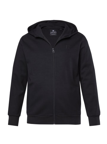 JP1880 Sweatjacke in schwarz