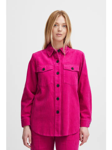 b. young BYDISUNE SHIRT - HEAVY WOVEN Relaxed fit in Very Berry