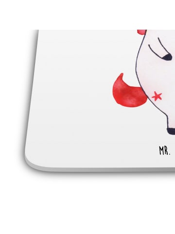 Mr. & Mrs. Panda Untersetzer Einhorn Wut ohne Spruch in Weiß