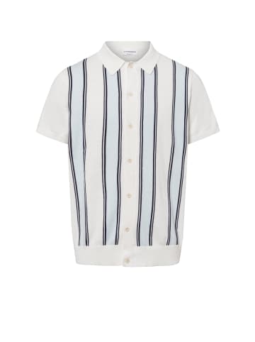 Lindbergh Poloshirt in weiß hellblau