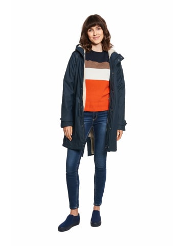 Derbe Parka für Damen in dunkel-blau