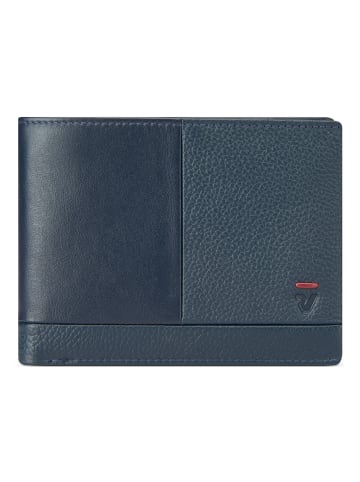 Roncato Trial DLX Geldbörse Leder 9.5 cm in navy