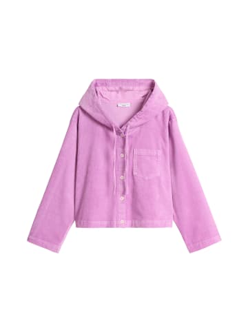 Marc O'Polo DENIM Kapuzen-Cordbluse relaxed in Smoky Grape
