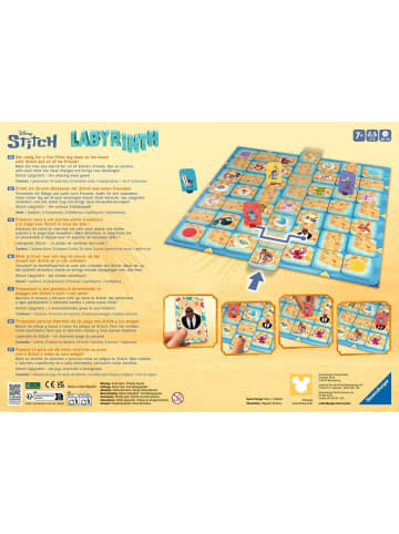 Ravensburger Schiebespiel Stitch Labyrinth - Gesellschaftsspiel & Brettspiel ab 7 Jahre 7-99 Jahre in bunt