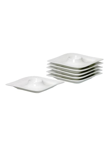 Ritzenhoff & Breker 6er Set Eierteller Melodie ø 13 cm in weiß
