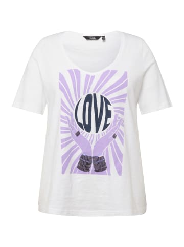 Ulla Popken Shirt in schneeweiß