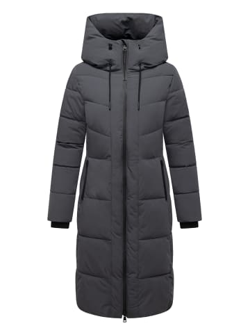 Navahoo Steppmantel Schokokuss XIV in Anthracite