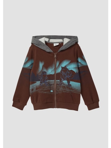 s.Oliver Sweatshirt Jacke in 8844_dunkelbraun
