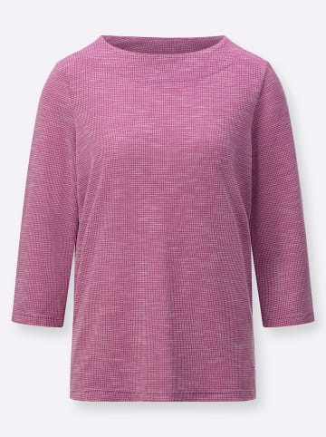 WITT WEIDEN 3/4-Arm-Shirt in erika-ecru-gemustert