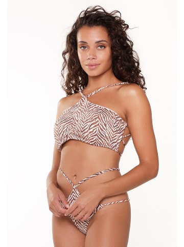 Linga Dore Bikini top Bandeau in Zebradruck