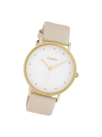 Oozoo Analog-Armbanduhr Oozoo Timepieces hellbraun groß (ca. 40mm)