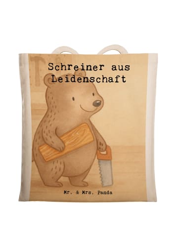 Mr. & Mrs. Panda Einkaufstasche Schreiner Leidenschaft Design mi... in Weiß
