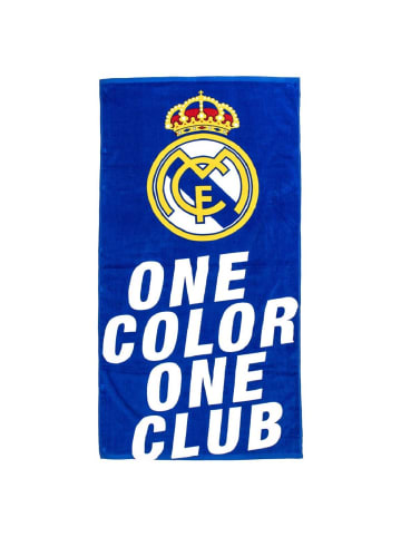 COFI 1453 Real Madrid Badetuch Strandtuch 140x70 cm Baumwolle Handtuch in Schwarz