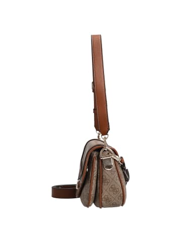 Guess Dea Flap - Schultertasche (coal logo) in latte logo
