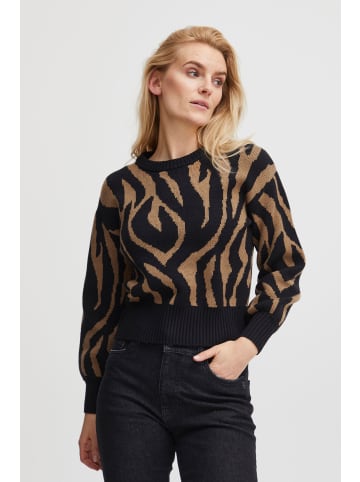 PULZ Jeans Strickpullover PZDEVIKA Short Pullover 50207561 in Schwarz
