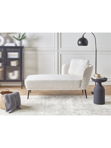 Beliani Chaiselongue ARTHEZE in Weiß/Schwarz - (W) 148 x (H) 70 x (L) 64 cm