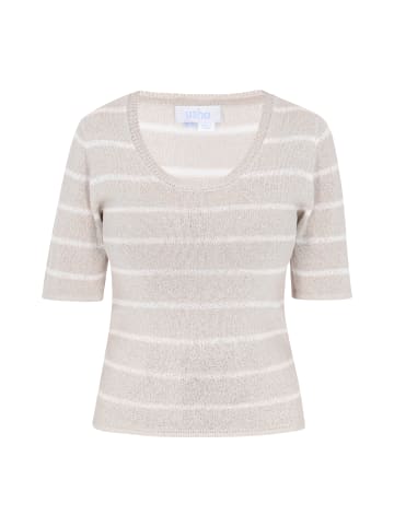 usha BLUE LABEL Women Sweater in light grey white