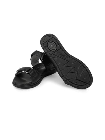 VITAFORM Hirschleder Sandalen in schwarz