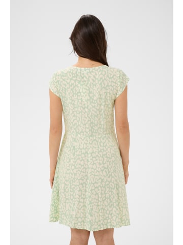 SAINT TROPEZ Kleid GislaSZ Gerade Passform in Cameo Green Leopard
