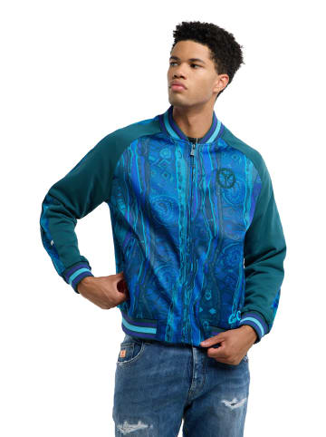 Carlo Colucci Sweatjacke Espro in Türkis