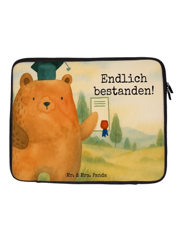 Mr. & Mrs. Panda Laptop Hülle Bär Prüfung Design mit Spruch in Weiß