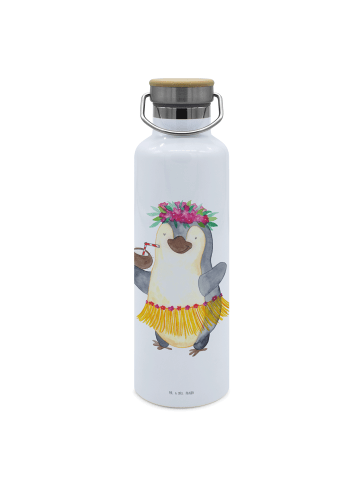 Mr. & Mrs. Panda Edelstahl Trinkflasche Pinguin Kokosnuss ohne S... in Weiß