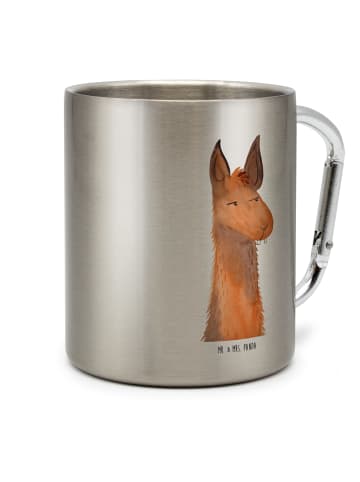 Mr. & Mrs. Panda Kaffeebecher Lamakopf Genervt ohne Spruch in Silber