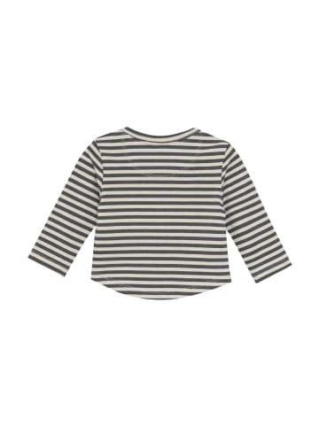 Noppies Langarmshirt Superior in Stripe Pattern Dark Grey