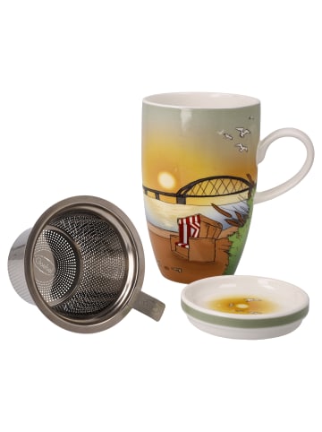 Goebel Teetasse mit Deckel und Sieb " Seaview " in Seaview