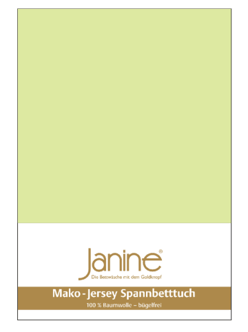 Janine Spannbetttuch Mako Feinjersey in lilie