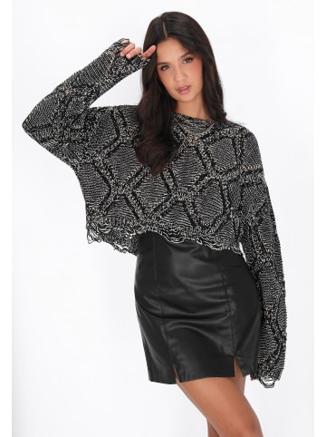 myMo ROCKS Pullover in black offwhite