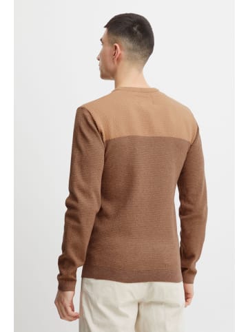 INDICODE Rundhalspullover IDLabel 35661MM  Modischer Rundhalspullover in Beige