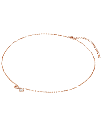 Rafaela Donata Halskette Infinity/Herz aus Sterling Silber mit Zirkonia in roségold