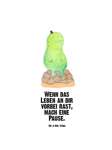 Mr. & Mrs. Panda Edelstahl Trinkflasche Schildkröte Pause mit Sp... in Weiß