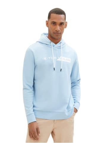 Tom Tailor Sweatshirt PRINTED HOODIE in Blau