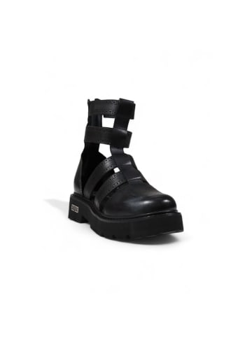 Cult Schwarz Leder Sandalen