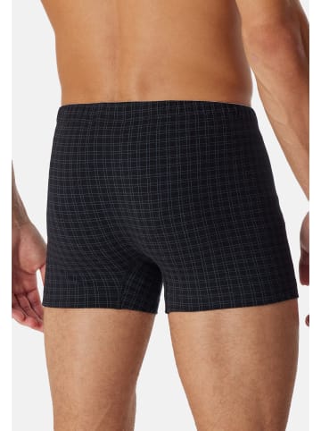 Schiesser Retro Short / Pant Cotton Casual Organic Cotton in Schwarz / dunkelblau