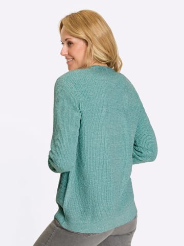 Sieh an! Strickjacke in ozean-ecru-meliert