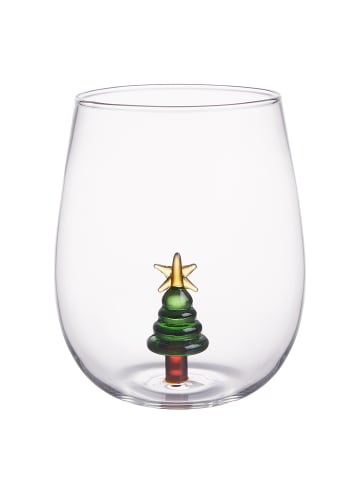 Butlers Trinkglas MERRY & JOY Tanne in Durchsichtig