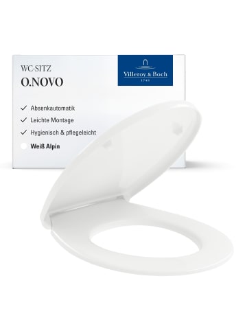 Villeroy & Boch WC-Sitz O.novo in Weiß 438 x 368 x 49 cm in weiß