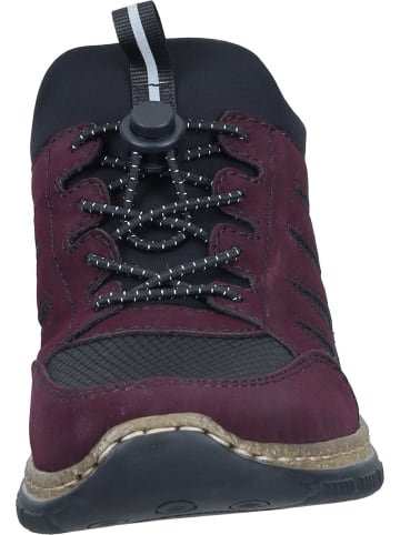 rieker Slipper in brombeer/schwarz/schwarz