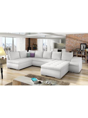 MF Design Gio Recamiere Rechts in Weiß -  (L) 190 x (B) 351 x (H) 82 cm