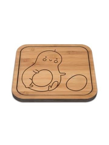 Mr. & Mrs. Panda Tischuntersetzer Avocado Kern rollt ohne Spruch in Transparent
