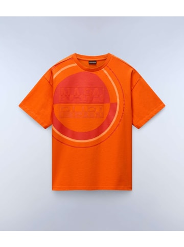 Napapijri T-Shirt "S-Tusco Ss" in Orange