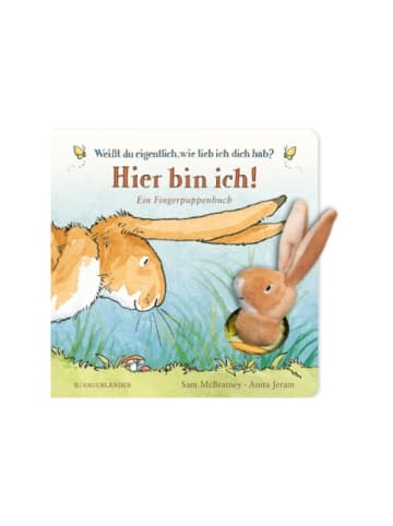 Fischer Bilderbuch Hier bin ich! Mit Hase Fingerpuppe, 24 Monate - 99 Jahre